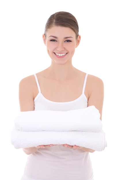 Вдячна клієнтка з рушником